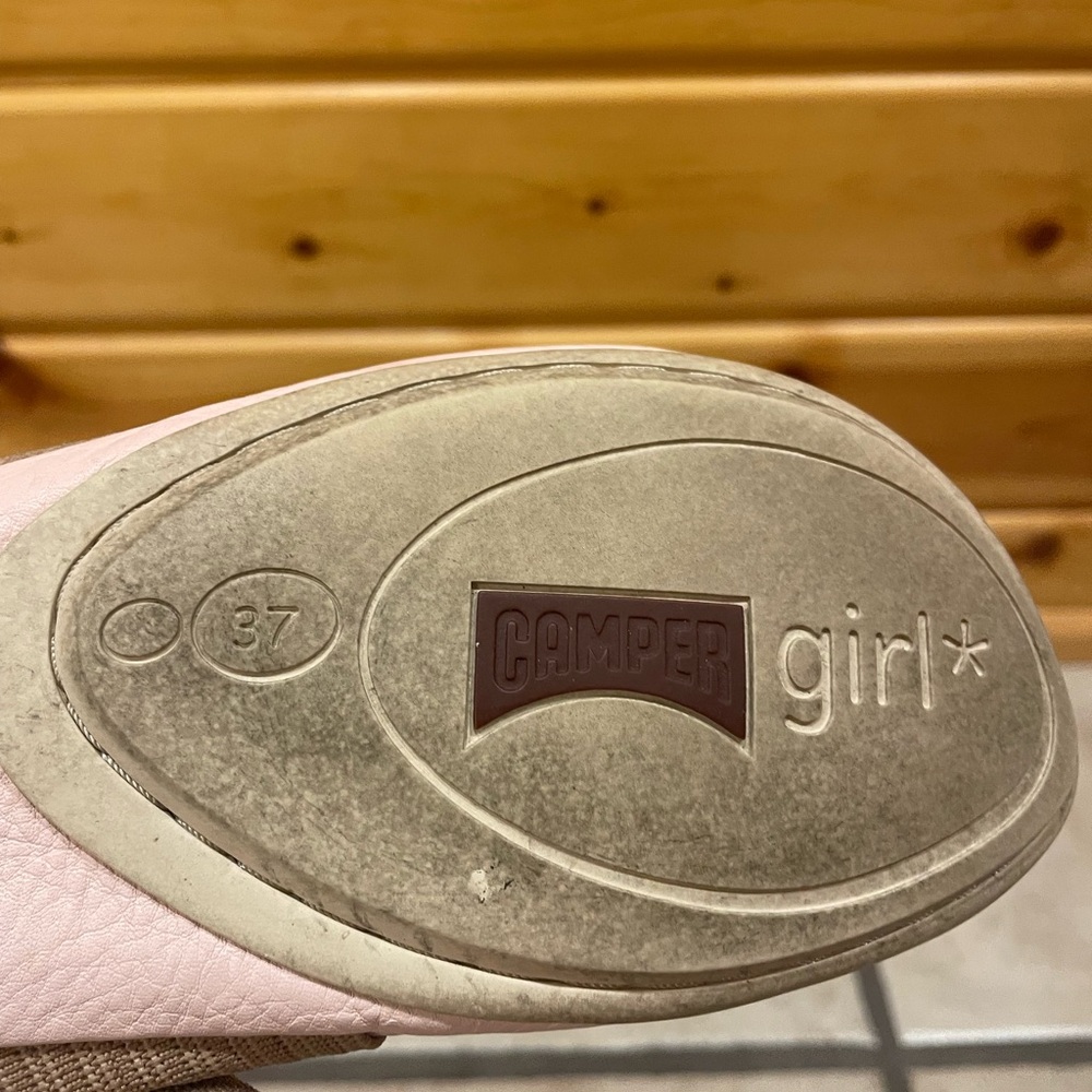 Camper Light Pink Leather Ballerina Flats EU 37 - Picture 5 of 5